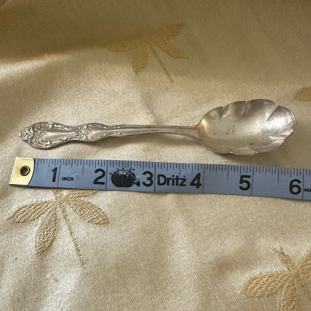 Vintage WM Rogers ⭐️ Scalloped Serving Spoon.